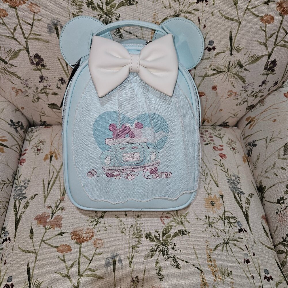 Exclusive Disney Wedding Just Married Loungefly Backpack